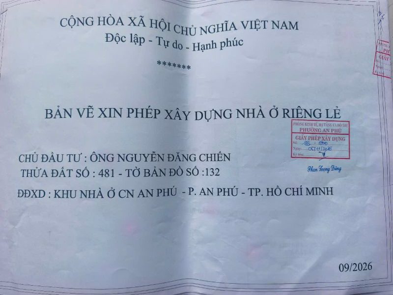 Dịch vụ xin phép xây dựng tại phường An Phú