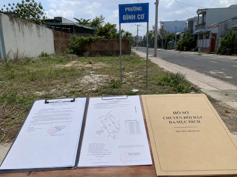 Xin chuyển đổi đất đa mục đích phường Bình Cơ