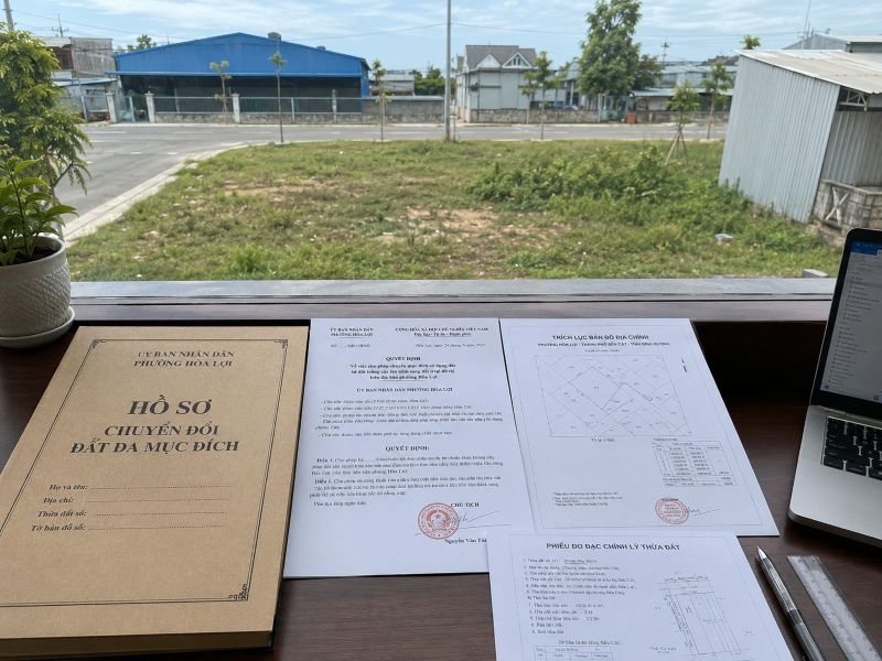 Xin chuyển đổi đất đa mục đích phường Hòa Lợi