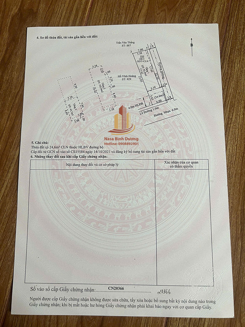 Hoàn công nhà ở tại phường Hòa Lợi