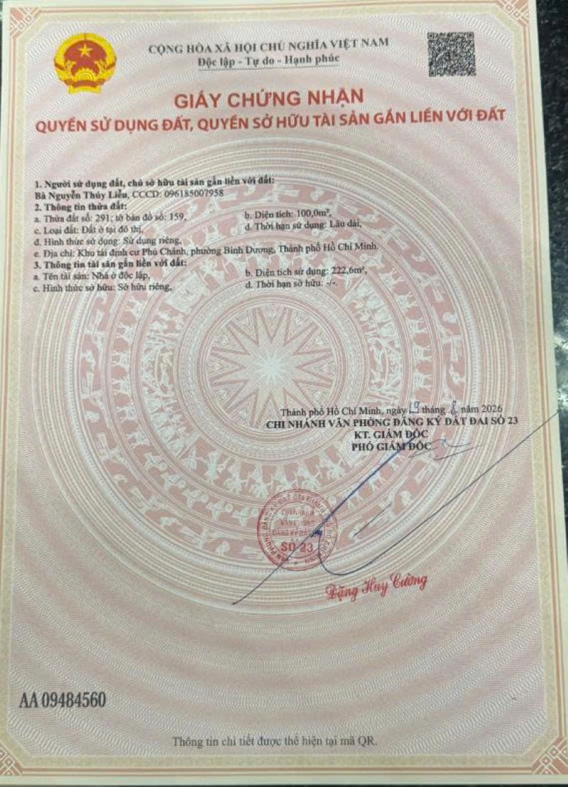 Hoàn công nhà ở tại phường Tân Uyên