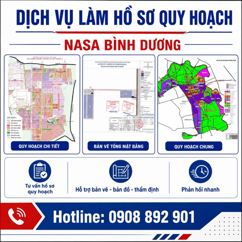 Dịch vụ làm hồ sơ quy hoạch tại phường Bến Cát