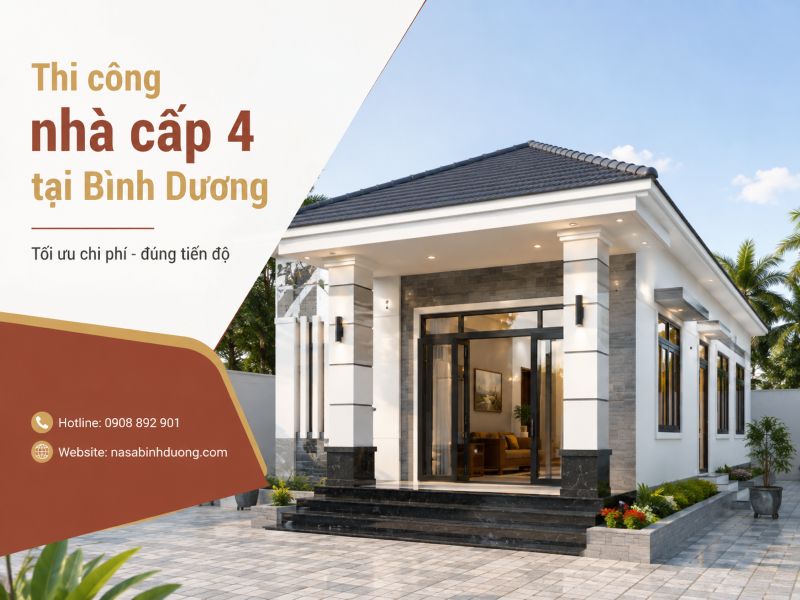 Thi công nhà cấp 4 tại Bình Dương