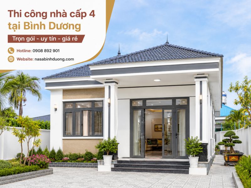 Thi công nhà cấp 4 tại Bình Dương