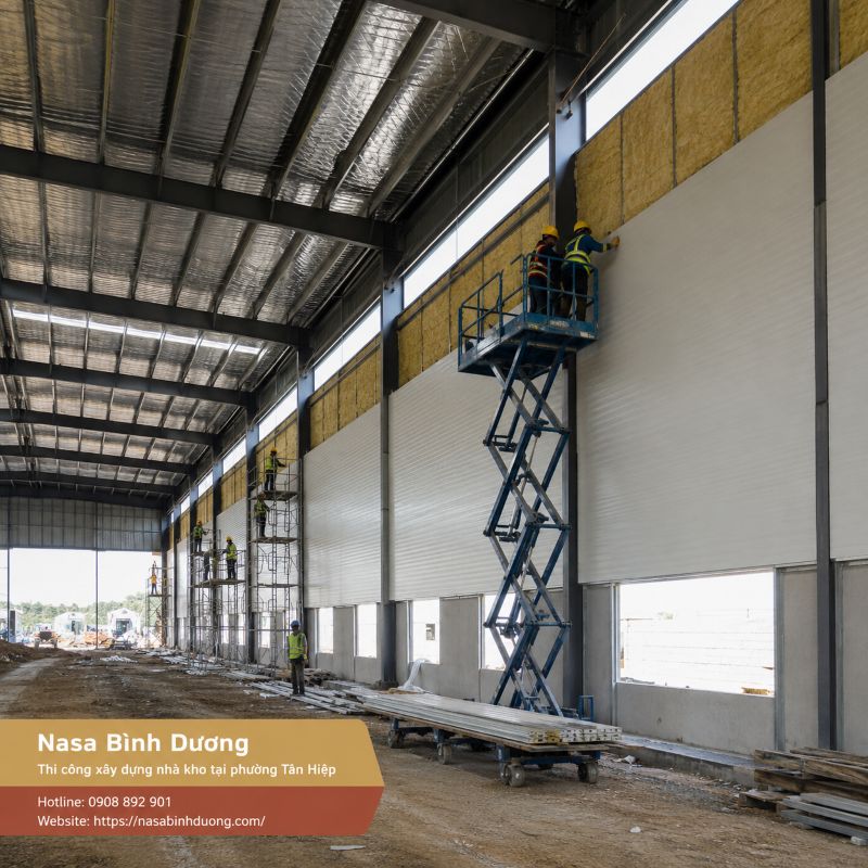 Thi công xây dựng nhà kho, nhà cấp 4 tại phường Tân Hiệp