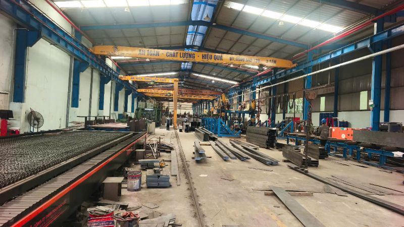 Thi công nhà xưởng tại Tân Uyên