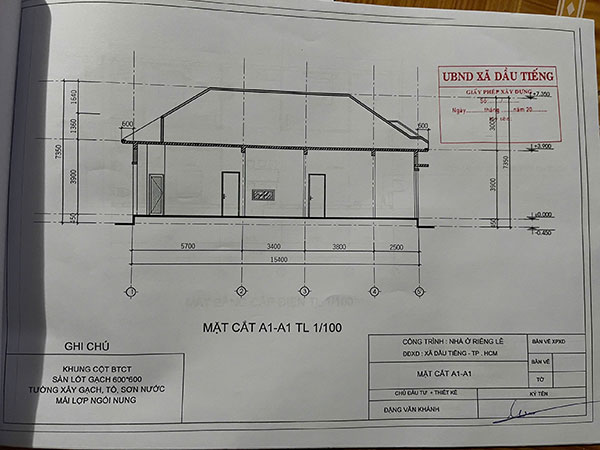 xin phép xây dựng tại Dầu Tiếng