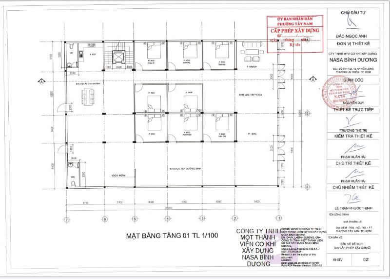 xin phép xây dựng tại phường Tây Nam