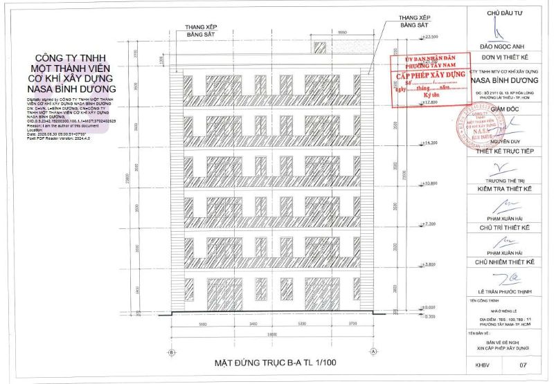 xin phép xây dựng tại phường Tây Nam