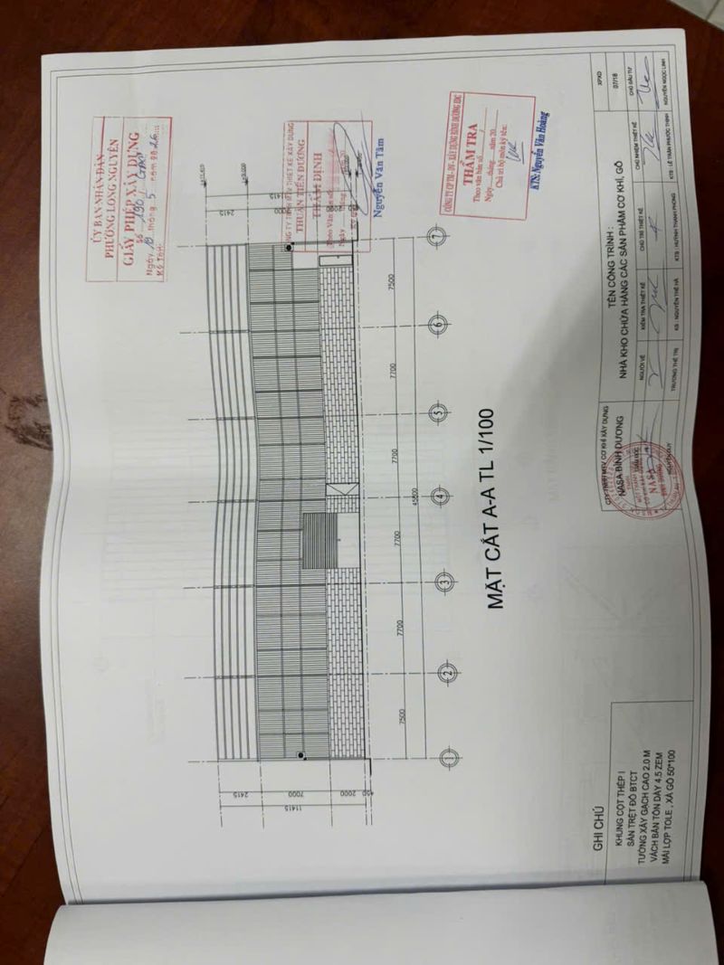xin phép xây dựng nhà kho tại phường Long Nguyên