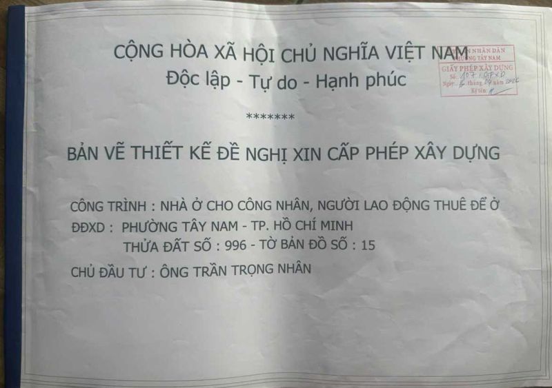xin phép xây dựng nhà ở cho thuê tại phường Tây Nam – Bình Dương