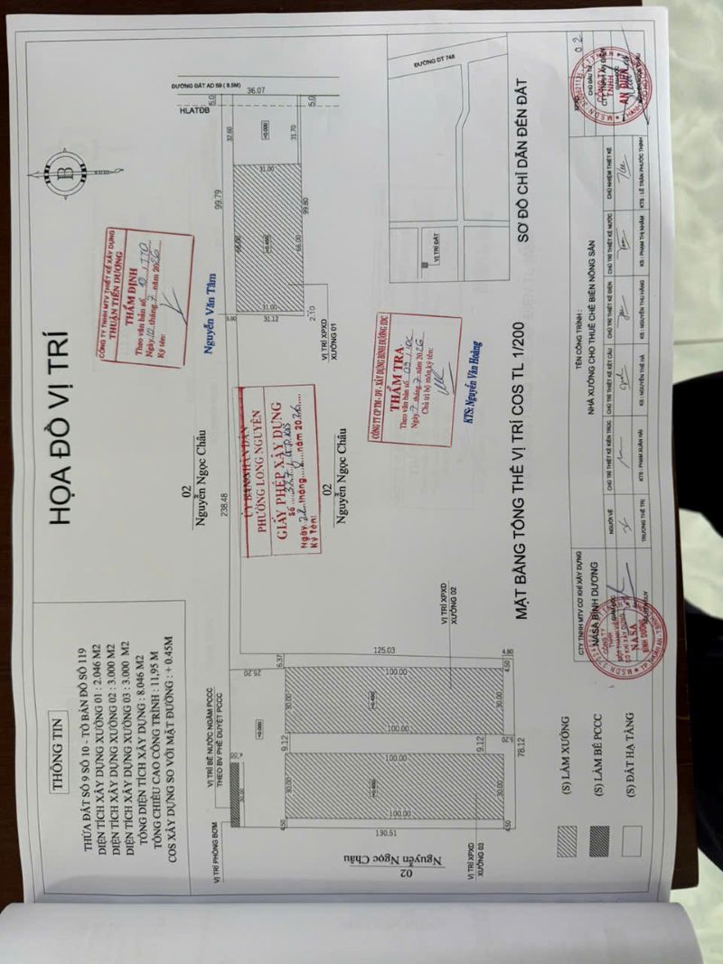 xin phép xây dựng nhà xưởng tại phường Long Nguyên
