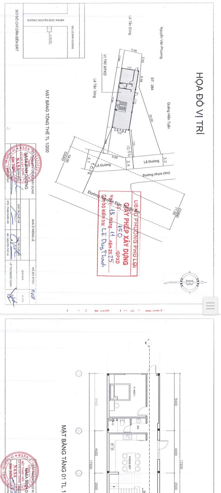 xin phép xây dựng tại phường Phú Lợi