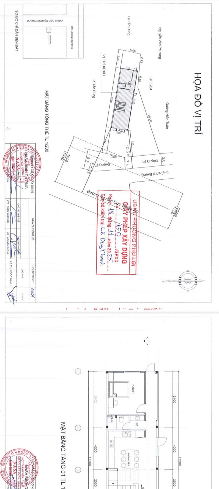xin phép xây dựng tại phường Phú Lợi