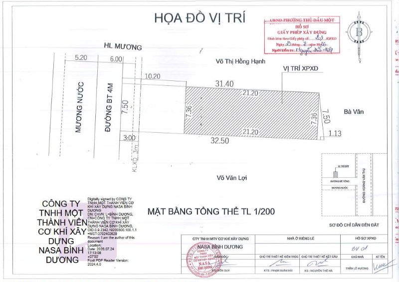 xin phép xây dựng tại phường Thủ Dầu Một