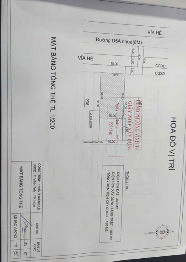 Dịch vụ xin phép xây dựng tại phường Vĩnh Tân – Bình Dương