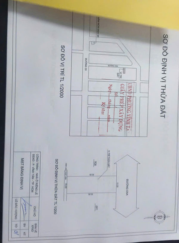 Dịch vụ xin phép xây dựng tại phường Vĩnh Tân – Bình Dương