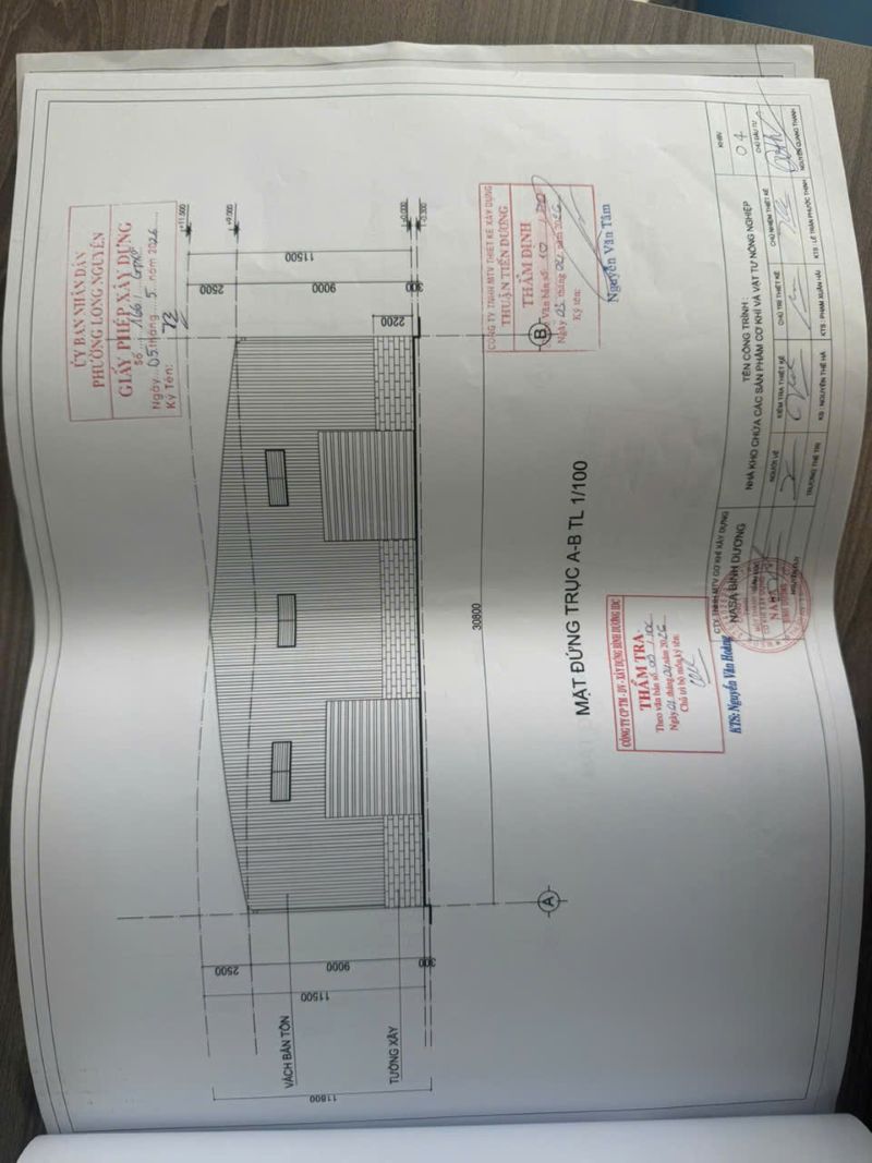 xin phép xây dựng tại phường Long Nguyên