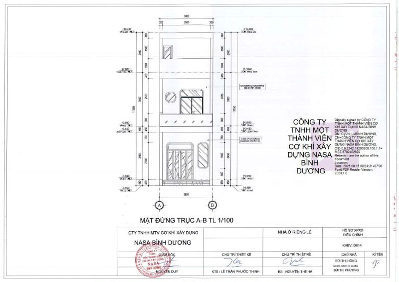 xin phép xây dựng tại phường Thủ Dầu Một